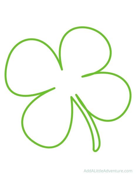 Four Leaf Clover Outlines And Templates Add A Little Adventure