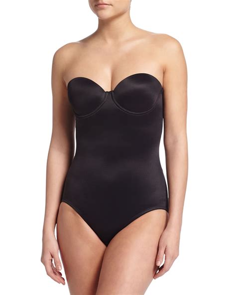 tc shapewear sheer bodybriefer strapless shaping bodysuit body briefer shapewear bodysuit