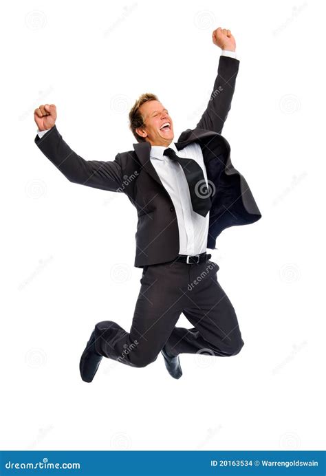 Jumping Businessman Stock Photo Image Of Businessman 20163534