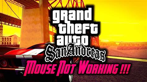 How To Fix Gta Sa Mouse Not Working 100 Updated Youtube