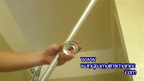 How To Install A Shower Bar Curtain Rod Youtube