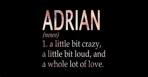 Adrian Girl Name Definition Adrian Sticker Teepublic