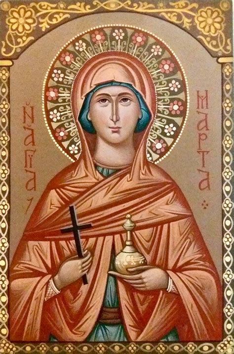 St Martha Of Bethany By Camelia Toma Saint Martha Entertaining Angels