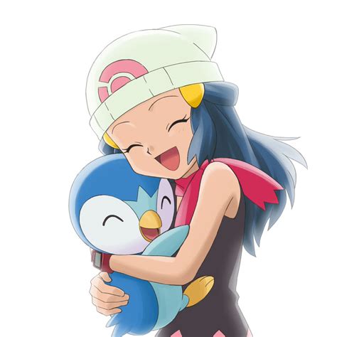 Dawn And Piplup Hug Pokémon Know Your Meme