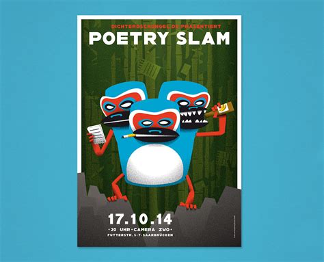 Poetry Slam Poster And Illustration Bureau Stabil