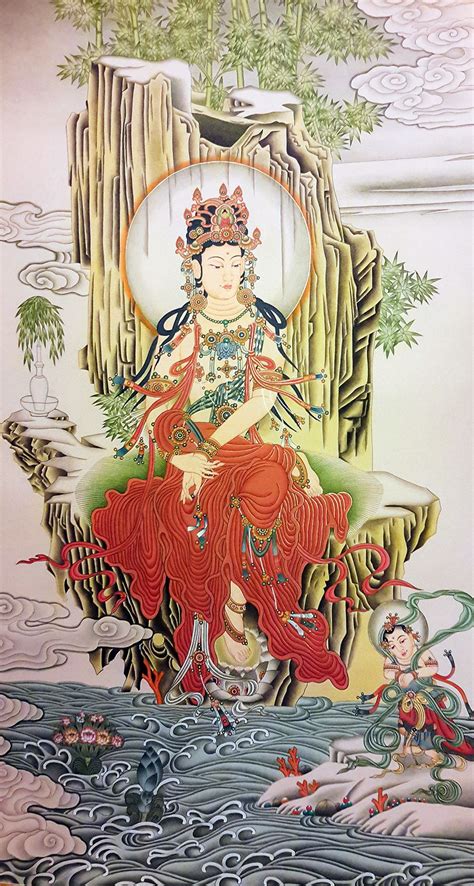 Quan Yin Thangka Buddha Art Buddhist Art Buddhism Art