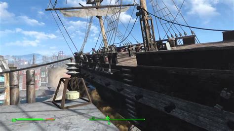 Mobile settlement and player house with unique features and items. Fallout 4 uss constitution lift off - YouTube