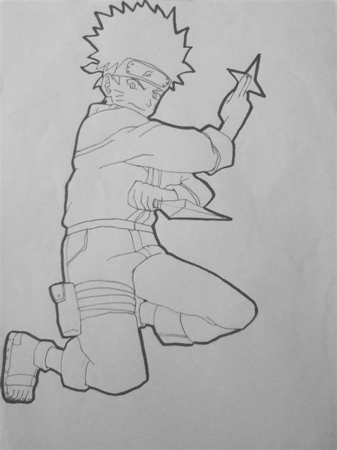 Naruto Uzumaki Drawing Lineart By Krizeii On Deviantart