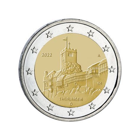 Collection Complète 2 Euros Allemagne 2022 X 5 Ateliers Carte