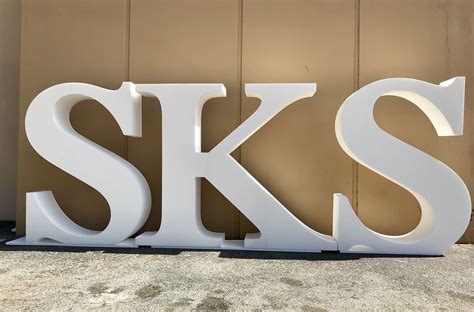 Sks Logo Large 6ft Tall Foam Letters Logo By Wecutfoam Flickr