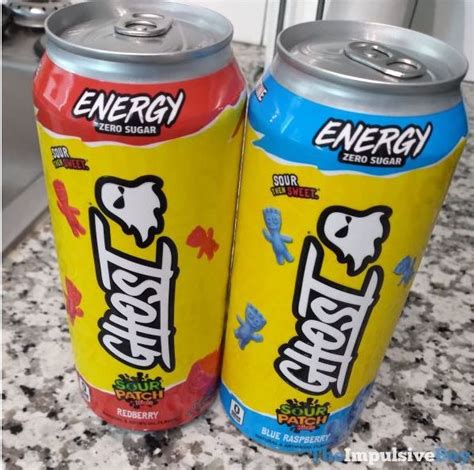 Ghost Sour Patch Kids Energy Drink Redberry And Blue Raspberry Kids