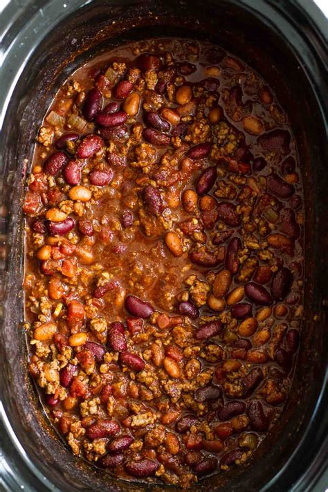 It is more likely the dish was inspired by spanish. Easy Crock Pot Chili Recipe - Slow Cooker Chili - Taste ...