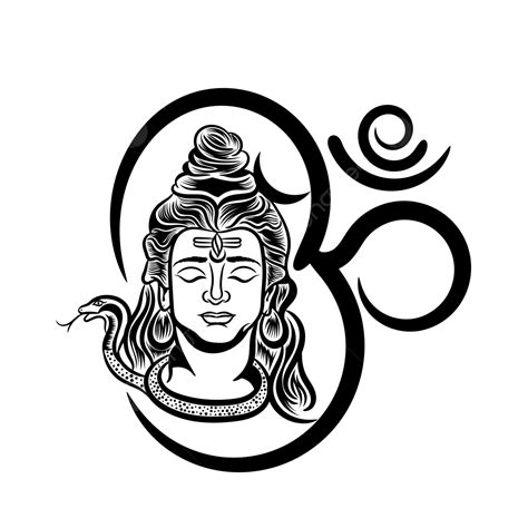 Lord Shiva With Om Symbol Logo Tattoo Art Lord Shiva Maha Shivrati