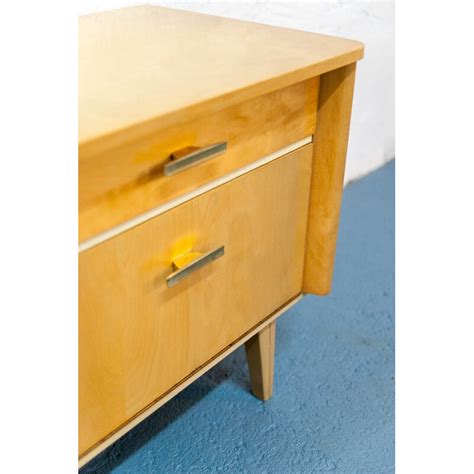 Vintage Bedside Table With Slanted Legs 1960s