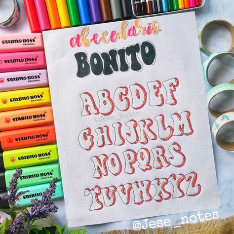 Tipografías Bonitas Lettering Aesthetic Titulos Bonitos Para Apuntes