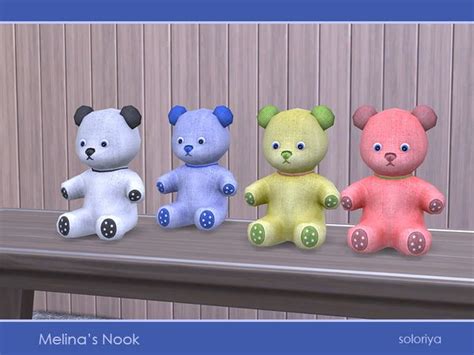 Soloriyas Melinas Nook Teddy Bear Sims 4 Custom Content Sims 4