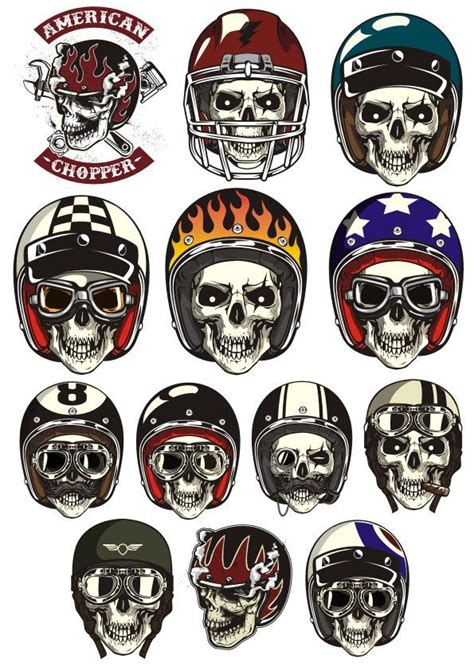 Skull In Helmet Vectors Free Vector Cdr Download Skull Art