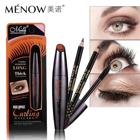 3pcsset Menow Waterproof Mascara Volume Express 3d Makeup With 2 Colors Eye Liner Pencil