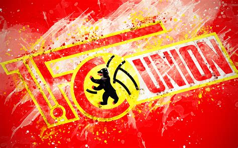 V., commonly known as 1. Download wallpapers FC Union Berlin, 4k, paint art, logo, creative, German football team ...