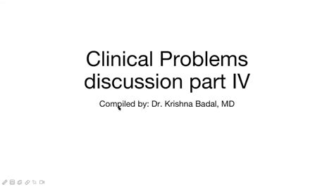 Clinical Cases Discussion Part Iv Youtube