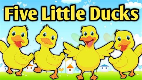 Five Little Ducks Pre Nursery Rhymes Poem Poem Kids Poem Five