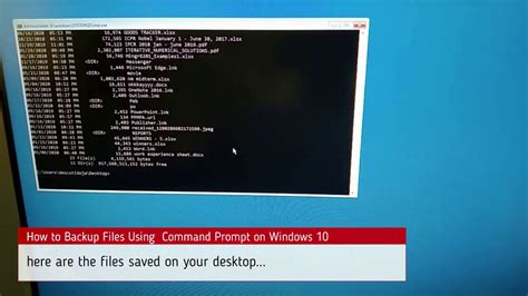 How To Backup Files Using Command Prompt On Windows 10 Youtube