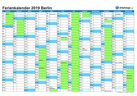 Ferien Berlin 2019 2020 Ferienkalender