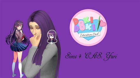 Sims 4 Cas Yuri From Doki Doki Literature Club Youtube