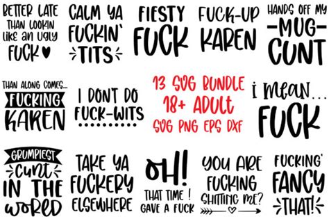 18 Adult Svg Bundle Adult Quotes Graphic By Sathy95 · Creative Fabrica