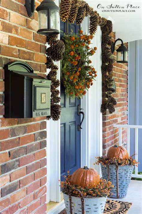 Easy Diy Fall Porch Decor Ideas On Sutton Place