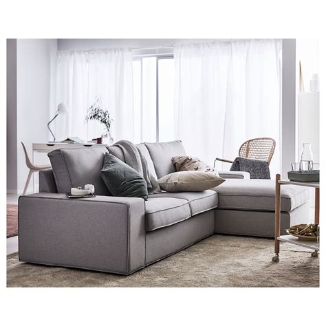 Ikea Kivik Sofa Orrsta With Chaise Light Gray Rooms To Go Furniture Furniture Sale Grey