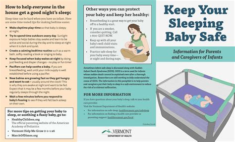 Vermont Infant Safe Sleep Campaign Jsi Health Communication Portfolio