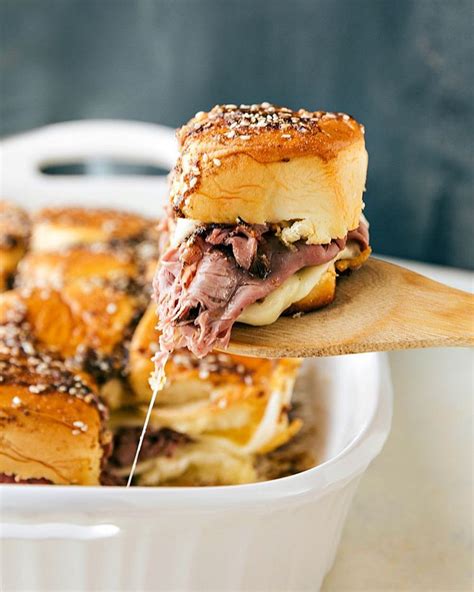 Beef And Fried Onion French Dip Sliders Recipe The Feedfeed