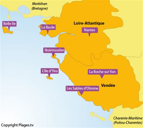 Mes vacances à nantes (morbihan, loire atlantique et charente maritime) découvrez des images grandioses de toute la cote atlantique. Beaches in the Pays de la Loire region in France - The ...
