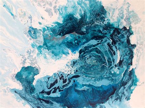 The Beauty Within Original Laura Adams Wilson Painting Fluid Abstract