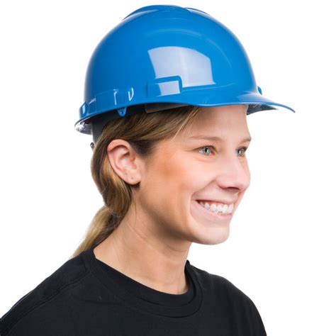 Cordova Duo Safety Blue Cap Style Hard Hat With 6 Point Ratchet Suspension