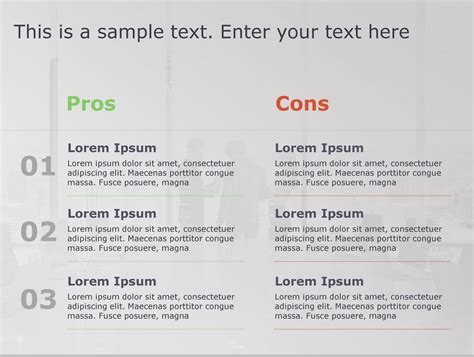Pros Cons PowerPoint Template 106 | Pros Cons Templates 