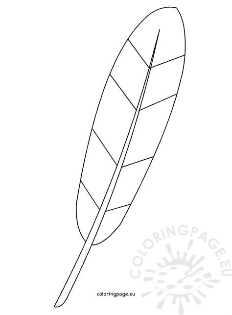 turkey feather template coloring page