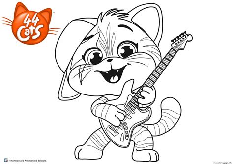 This milady rock 44 cats coloring pages can be used in your pc, in your smartphone, even on paint and more similar desktop apps to fill color in it. 44 Cats Lampo colouring image