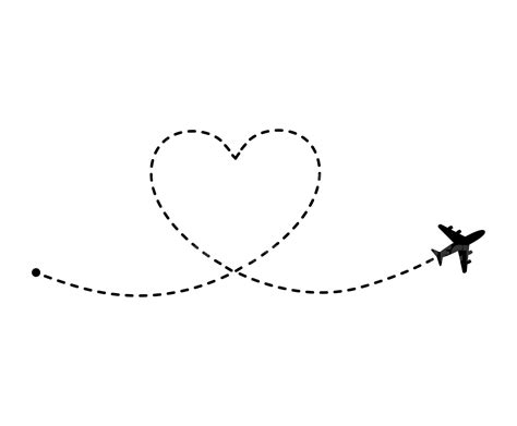 Dotted Heart Line Png