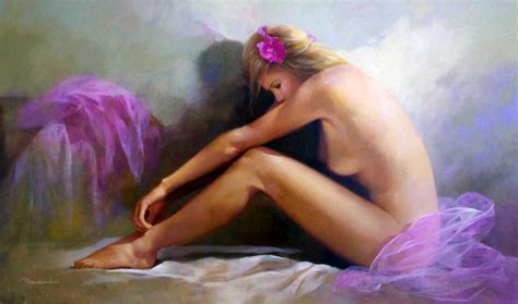 Handpainted Oil Paintings On Canvas Erotic Nude Girl Art Oil Painting
