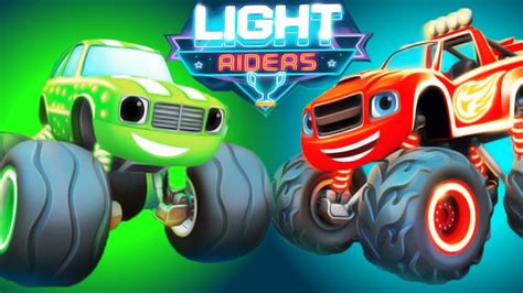 Blaze And The Monster Machines Racing Light Riders Games For Kids