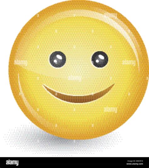 Happy Smiley Face Button Badge Stock Vector Image And Art Alamy