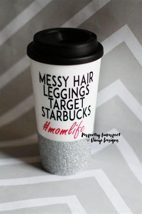 Glitter Dipped Coffee Tumblerto Go Coffee By Perfectlyvinyldesign In