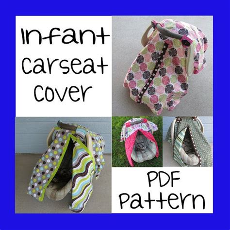 This free crochet car seat cover or canopy pattern is adorable. Infant Car Seat Cover - PDF Pattern - Sew your own | Baby ...