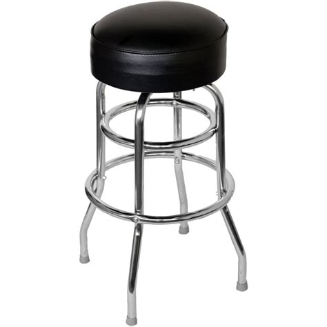 Chrome Bar Stool With A Singledouble Ring