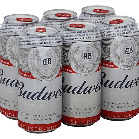 Budweiser 6 Pack Cans Beer Green Way Markets