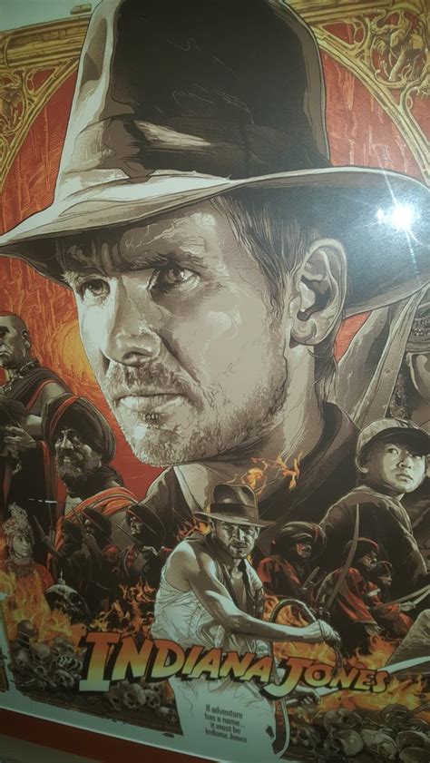 By Artist Gabz Indiana Jones Limited Edition Artwork The