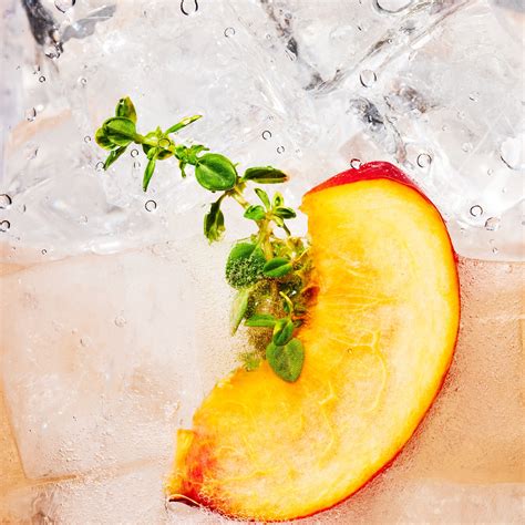 Gin And Soda With Peach Cocktail Recipe Bon Appétit