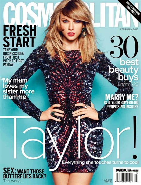 Taylor Swift Cosmopolitan Magazine Australia February Issue Celebmafia